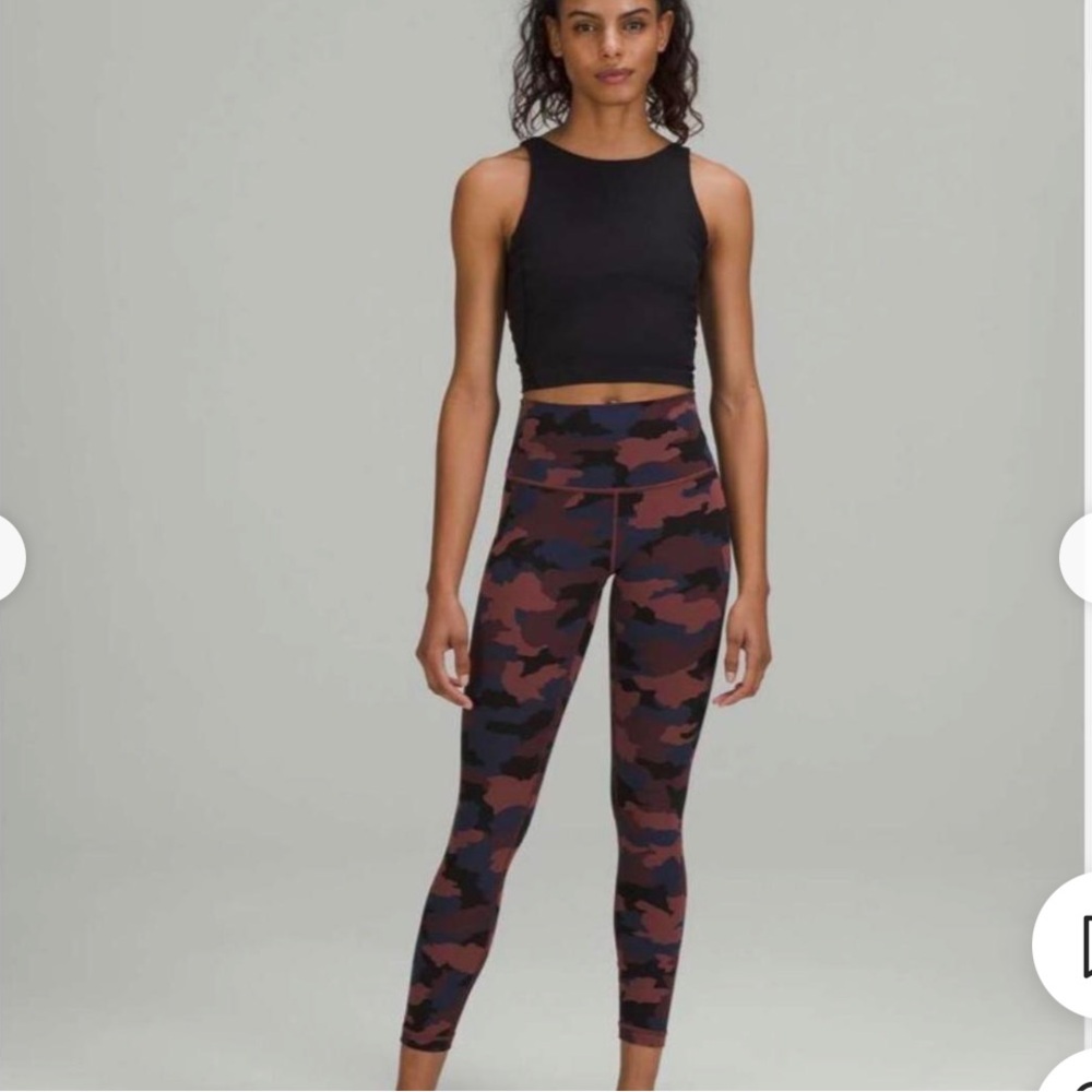 Lululemon camo leggings size 6
